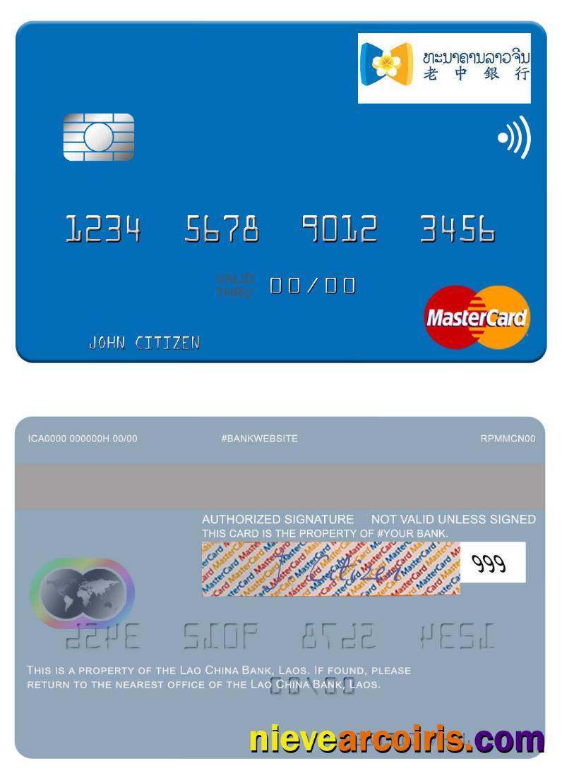 Laos Lao China Bank mastercard